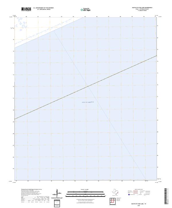 2025 Map of South of Star Lake, 2025 Print