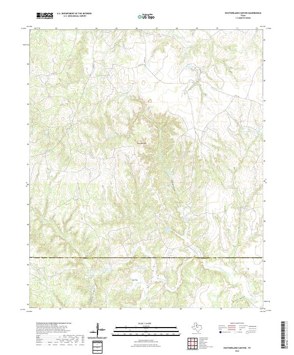 USGS Topographic Map – Southerland Canyon
