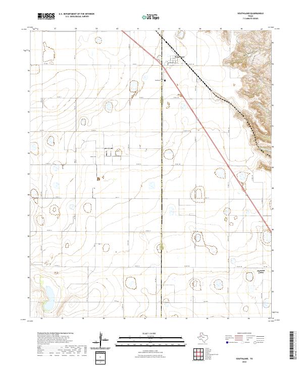 USGS Topographic Map – Southland