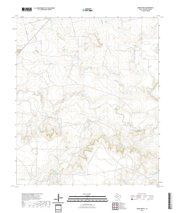 USGS Topographic Map – Spade Ranch