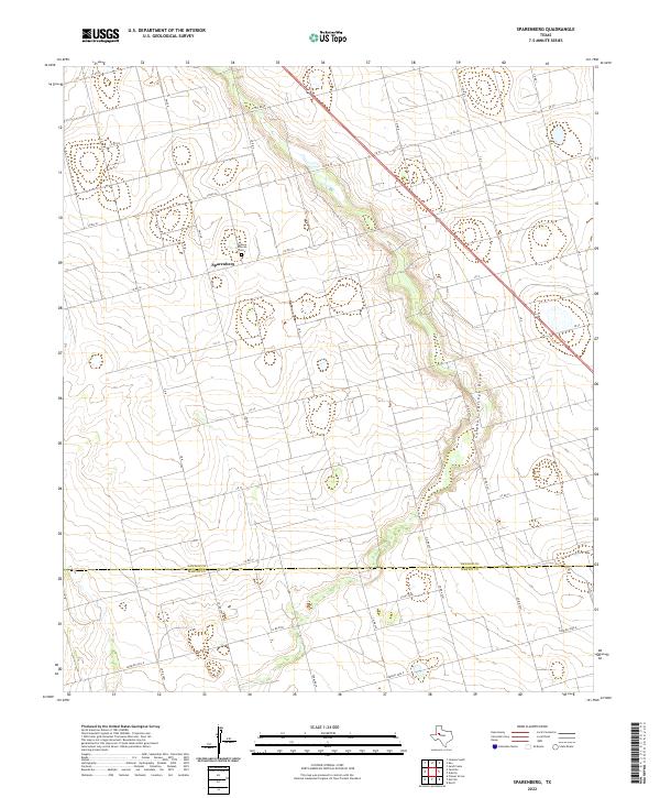 USGS Topographic Map – Sparenberg