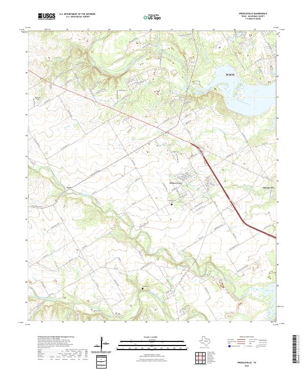 USGS Topographic Map – Speegleville