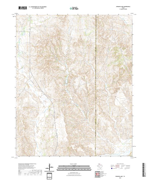 USGS Topographic Map – Spencer Lake