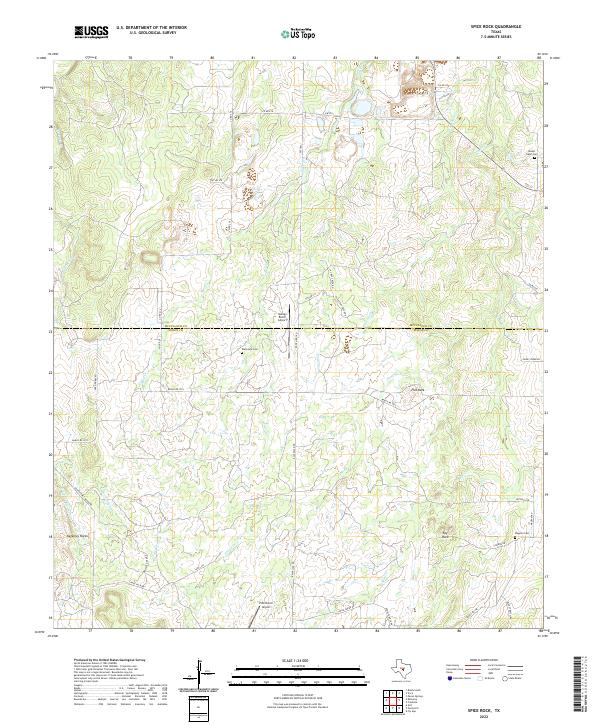 USGS Topographic Map – Spice Rock