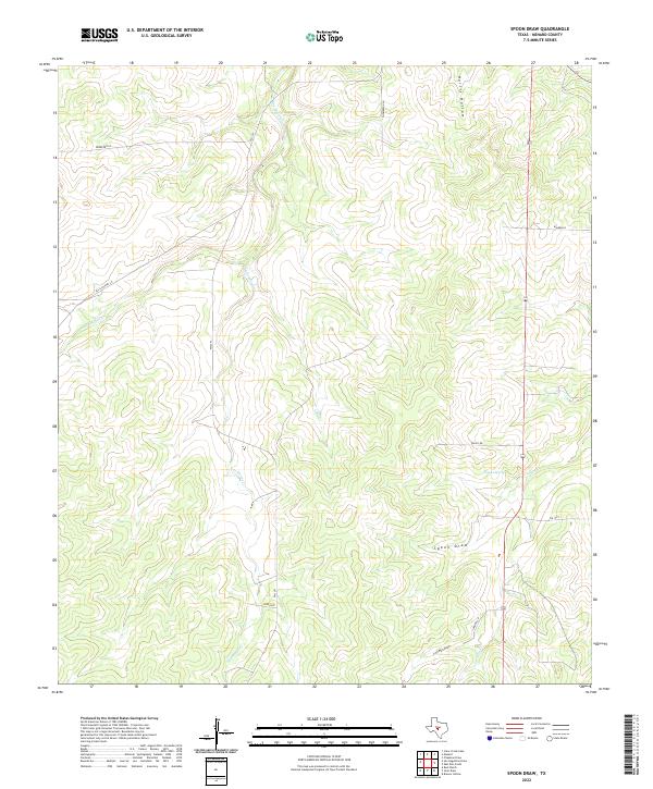 USGS Topographic Map – Spoon Draw