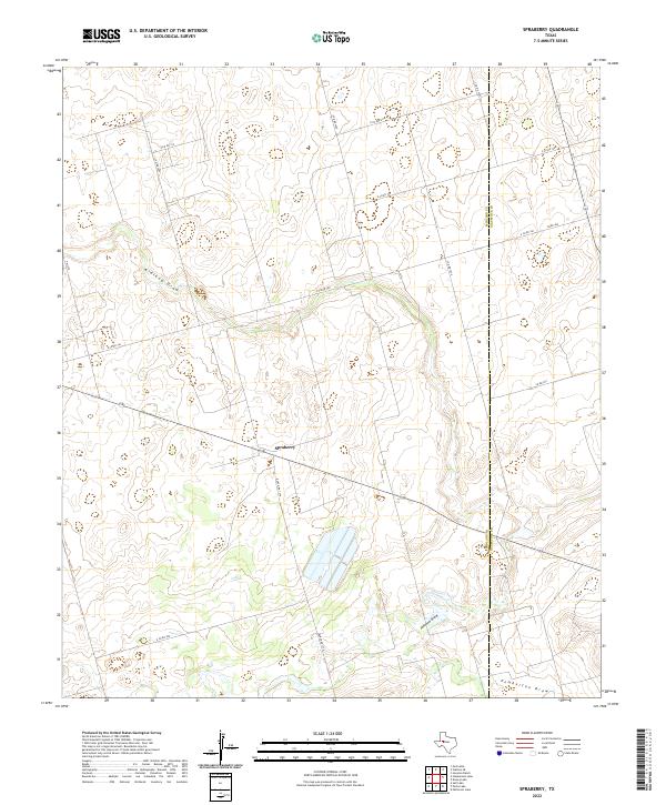 USGS Topographic Map – Spraberry