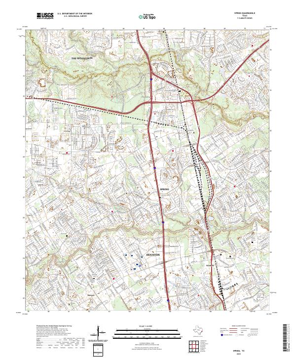 USGS Topographic Map – Spring