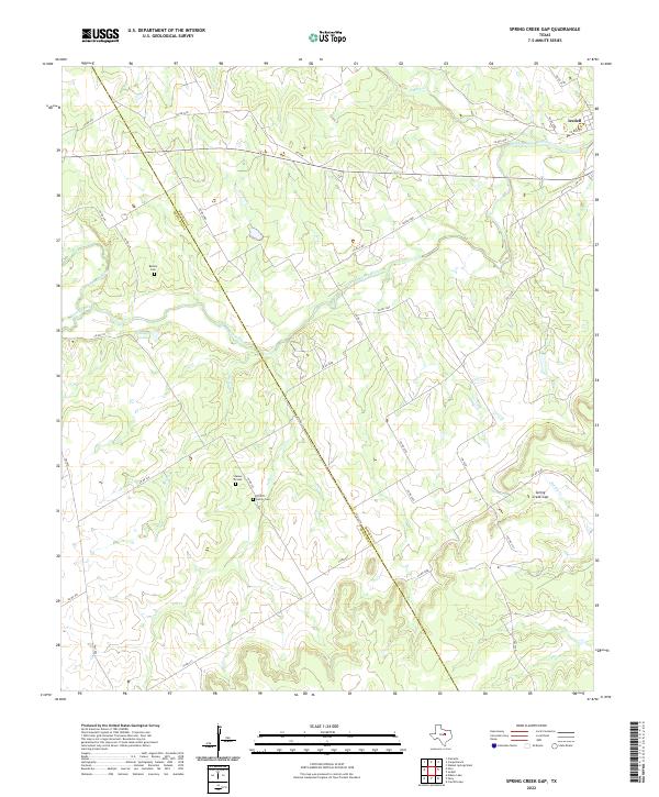 USGS Topographic Map – Spring Creek Gap