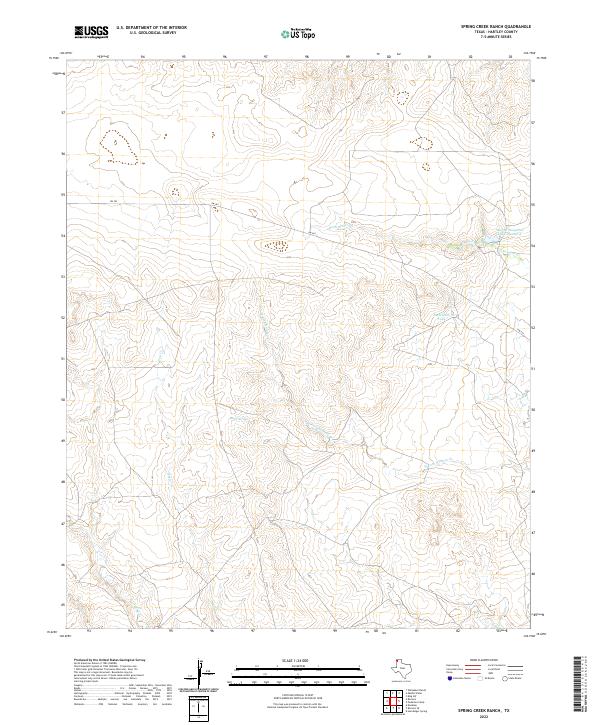 USGS Topographic Map – Spring Creek Ranch
