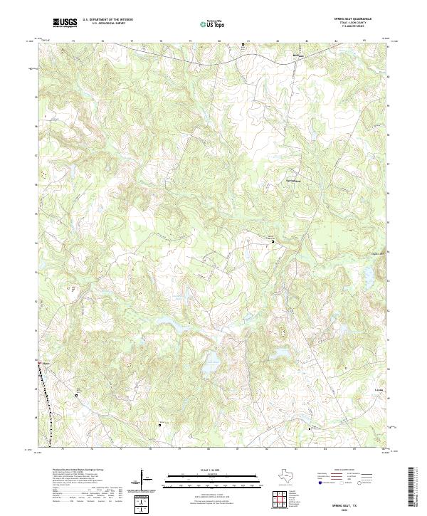 USGS Topographic Map – Spring Seat