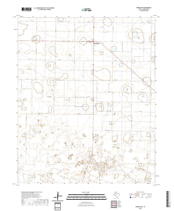 USGS Topographic Map – Springlake