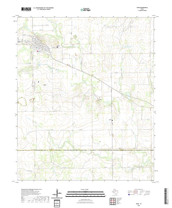 USGS Topographic Map – Spur