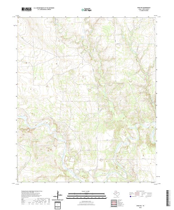 USGS Topographic Map – Spur SW