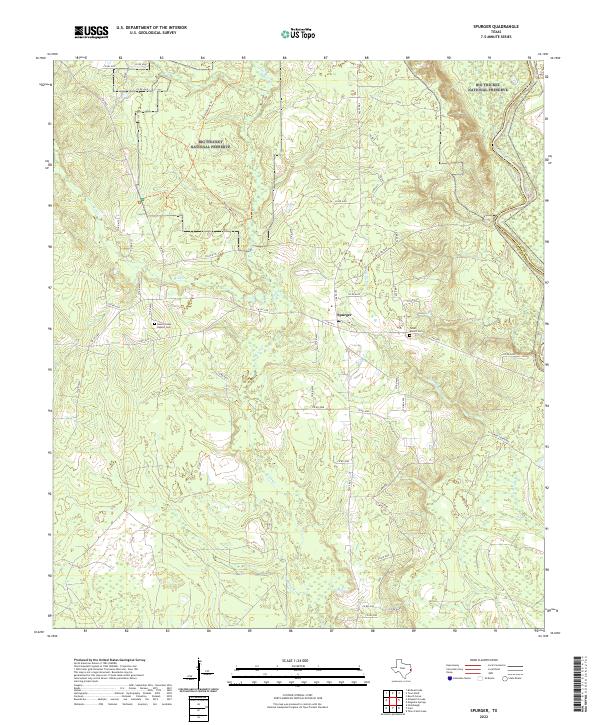 USGS Topographic Map – Spurger
