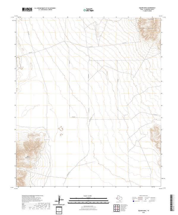 USGS Topographic Map – Square Mesa