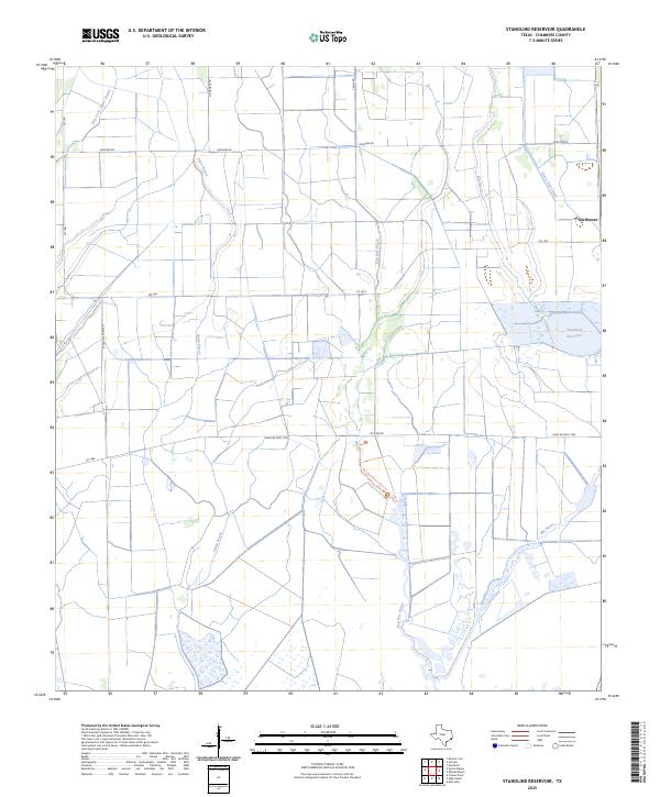 USGS Topographic Map – Stanolind Reservoir