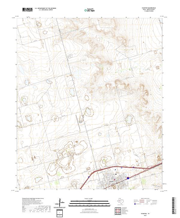 USGS Topographic Map – Stanton