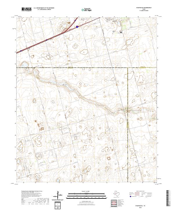 USGS Topographic Map – Stanton SE