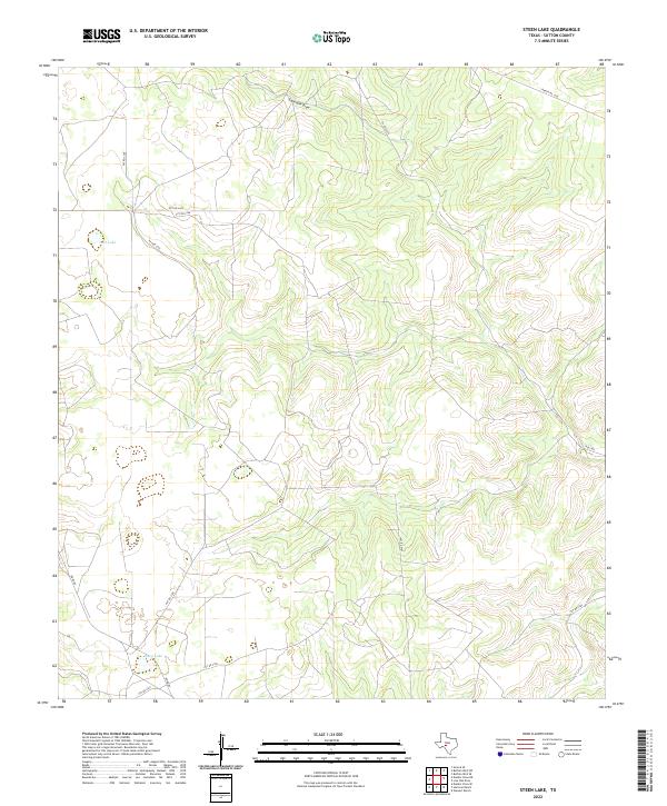USGS Topographic Map – Steen Lake