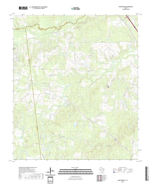 USGS Topographic Map – Steep Branch