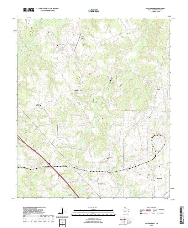 USGS Topographic Map – Stewards Mill