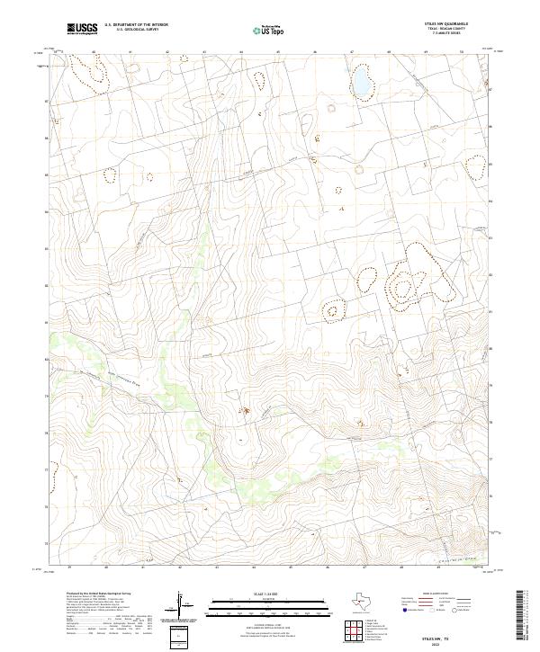 2022 Map of Stiles NW, 2022 Print