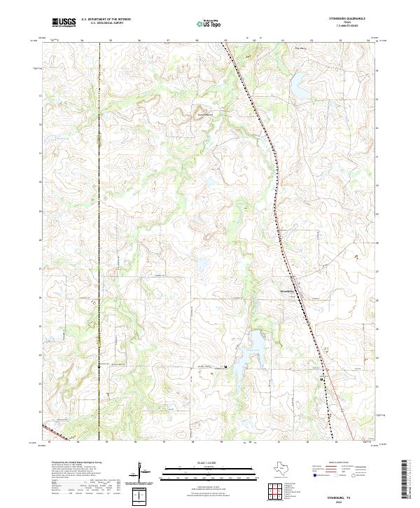 USGS Topographic Map – Stoneburg