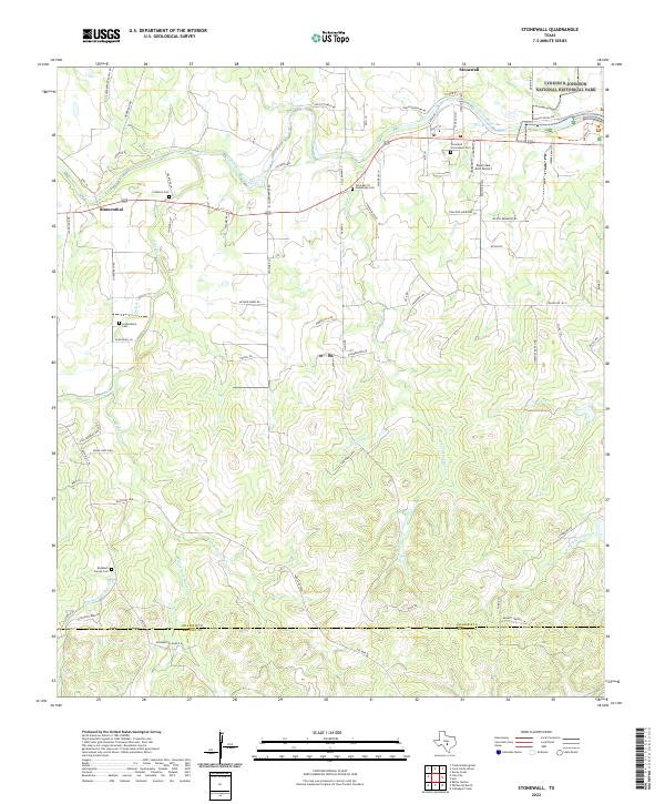 USGS Topographic Map – Stonewall