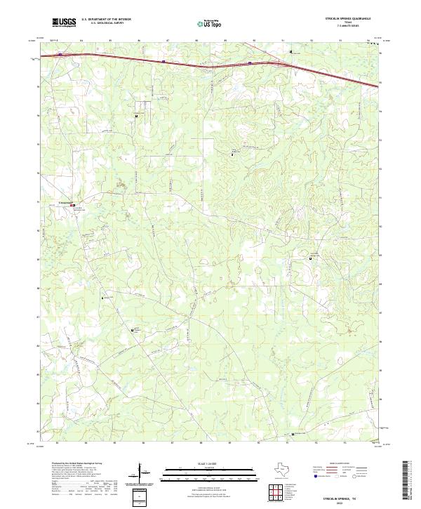 USGS Topographic Map – Stricklin Springs