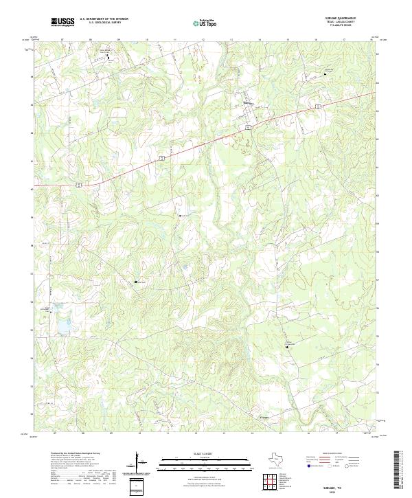 USGS Topographic Map – Sublime