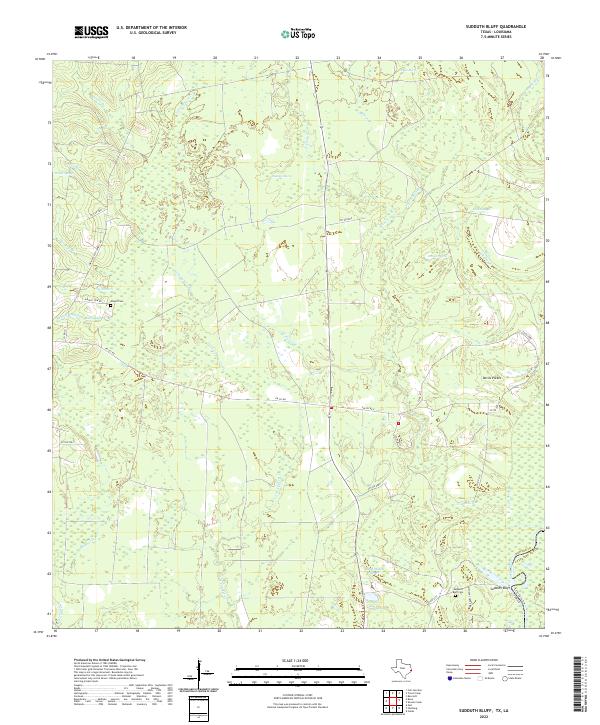 USGS Topographic Map – Sudduth Bluff