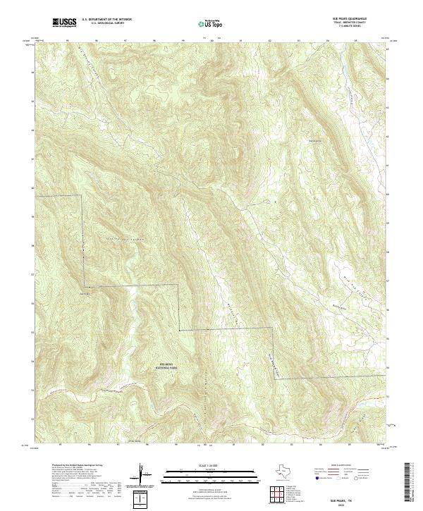 USGS Topographic Map – Sue Peaks