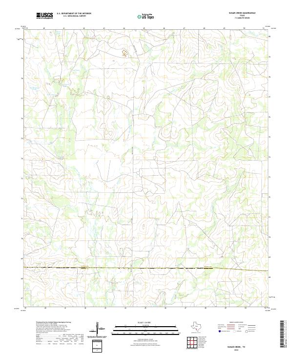 USGS Topographic Map – Sugar Creek