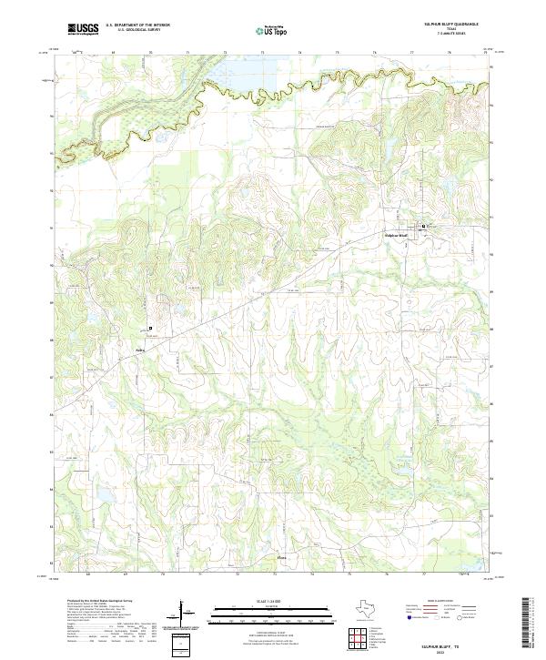 USGS Topographic Map – Sulphur Bluff