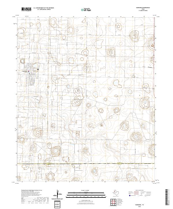 USGS Topographic Map – Sundown