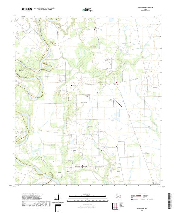 USGS Topographic Map – Sunny Side