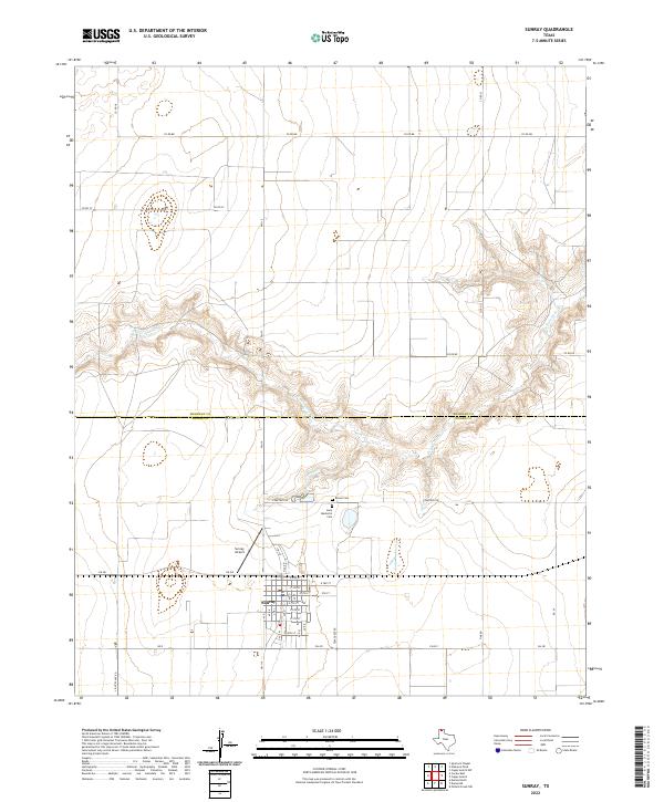 USGS Topographic Map – Sunray