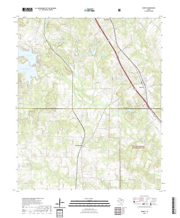 USGS Topographic Map – Sunset