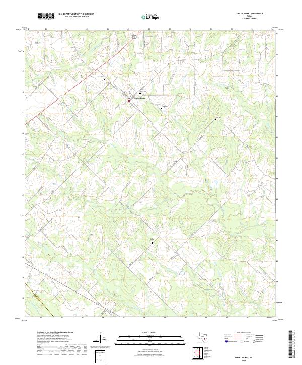 USGS Topographic Map – Sweet Home