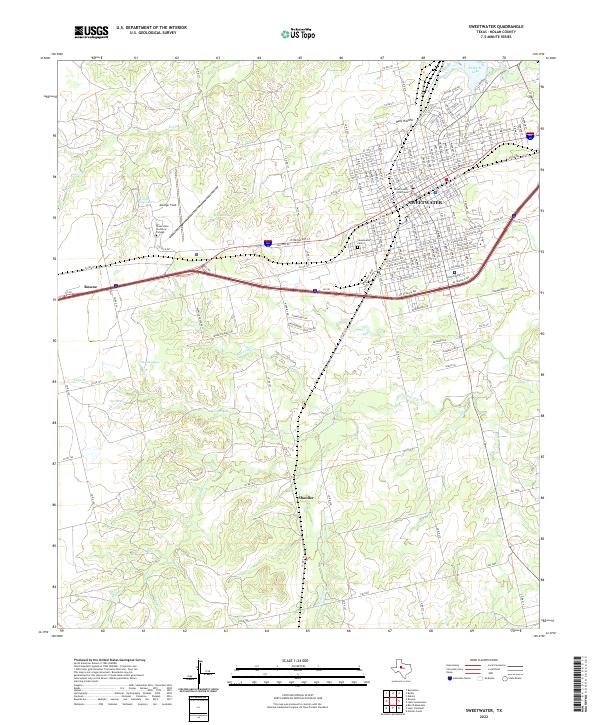 USGS Topographic Map – Sweetwater