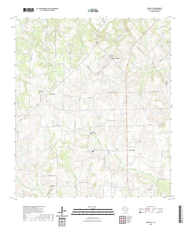 USGS Topographic Map – Swiss Alp