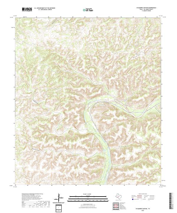 USGS Topographic Map – Sycamore Canyon