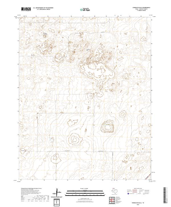 USGS Topographic Map – Syndicate Hills