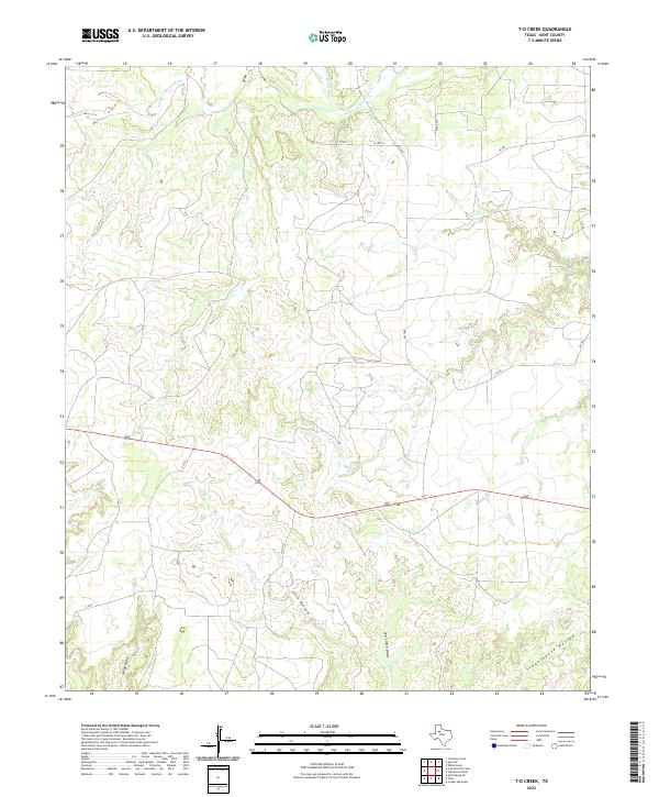 USGS Topographic Map – T-O Creek