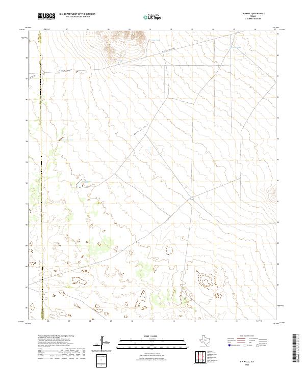 USGS Topographic Map – T P Well