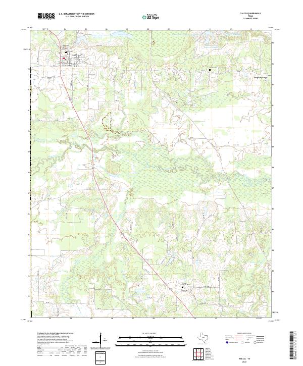 USGS Topographic Map – Talco