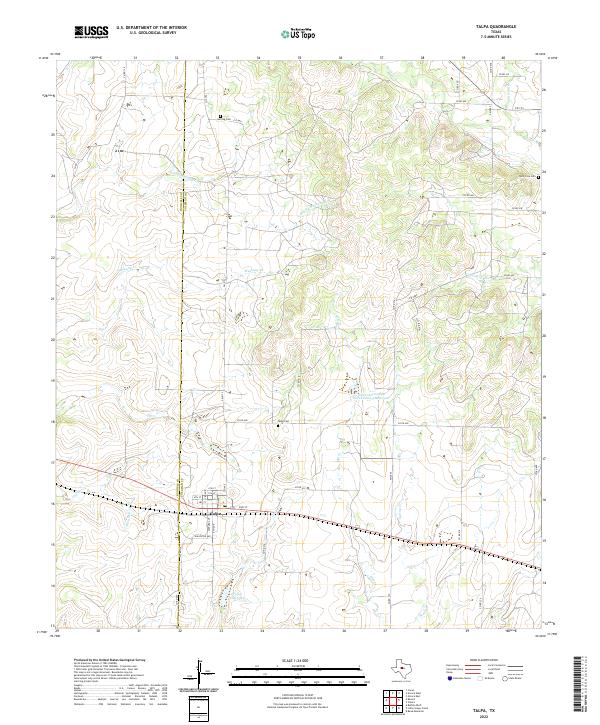 USGS Topographic Map – Talpa