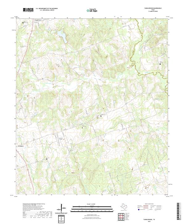 USGS Topographic Map – Tanglewood