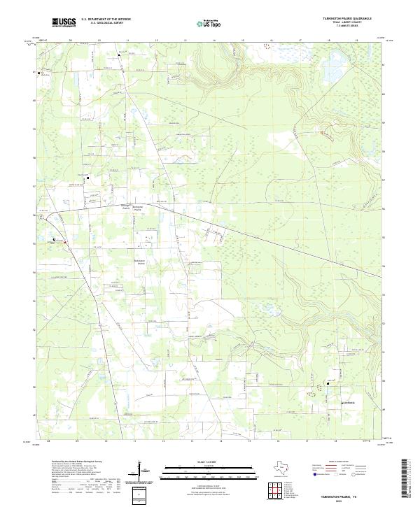 USGS Topographic Map – Tarkington Prairie