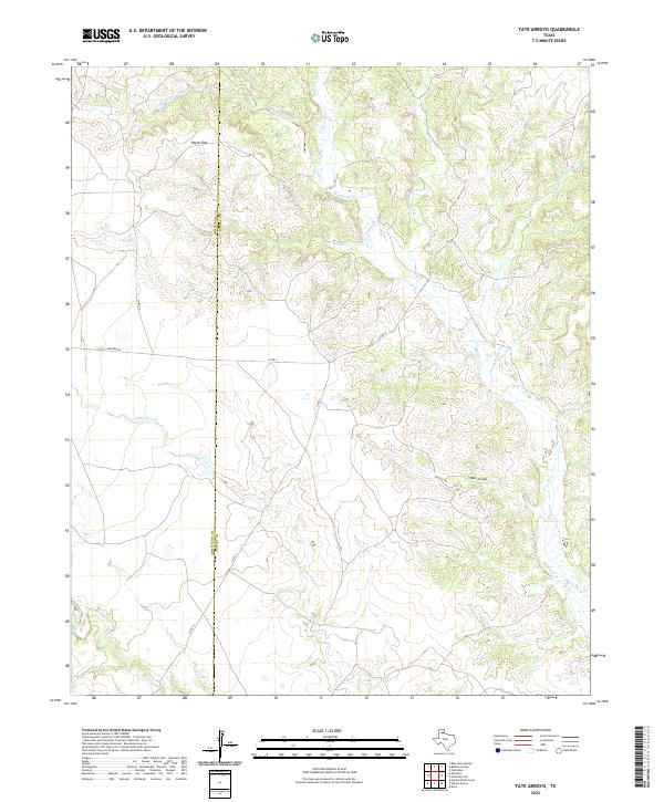 USGS Topographic Map – Tate Arroyo